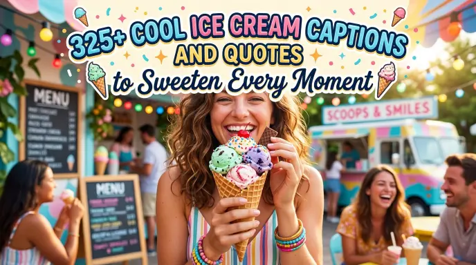 cool ice cream captions quotes sweeten every moment
