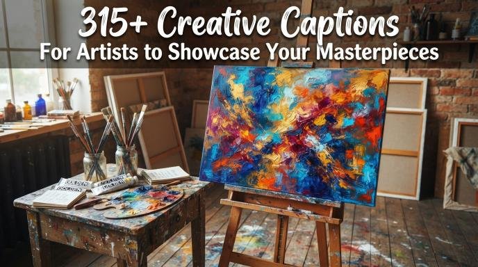 creative captions artists showcase masterpieces