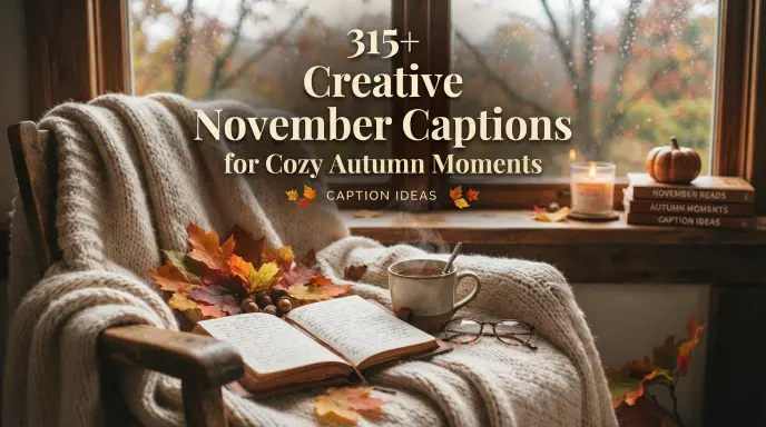 creative november captions cozy autumn moments