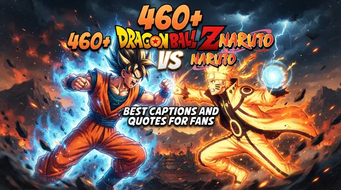 dragon ball z vs naruto best captions quotes fans