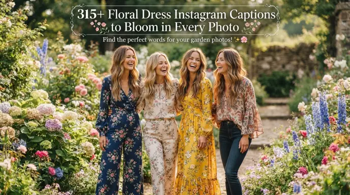 floral dress instagram captions bloom every photo