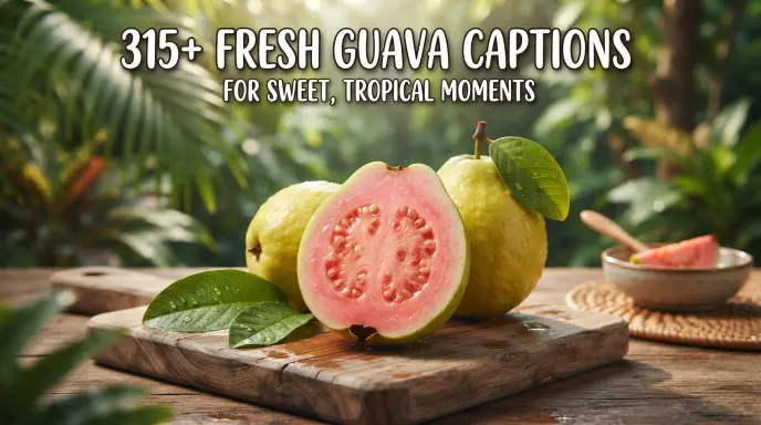 fresh guava captions sweet tropical moments