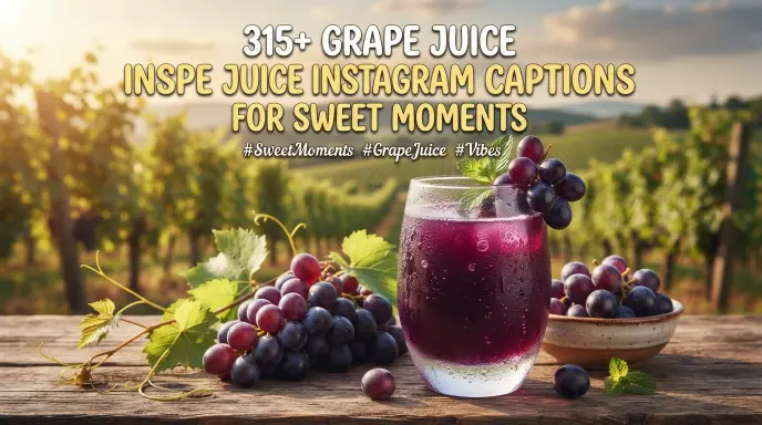 grape juice instagram captions sweet moments
