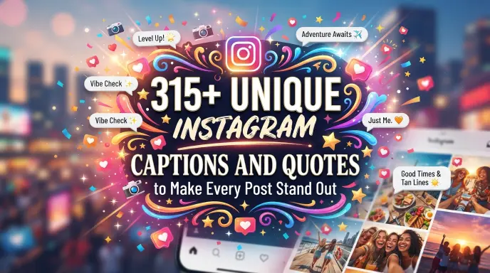 Unique Instagram Captions And Quotes to Make Every Post Stand Out
